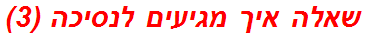 שאלה איך מגיעים לנסיכה (3)